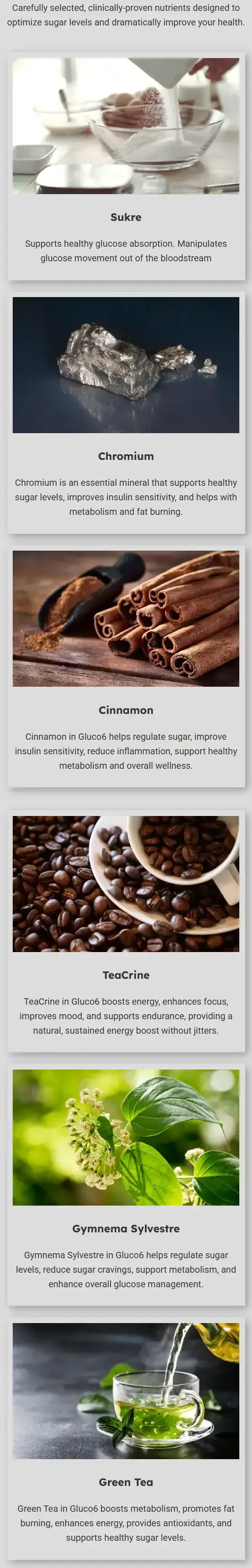  natural sugar Balanced